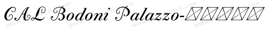 CAL Bodoni Palazzo字体转换